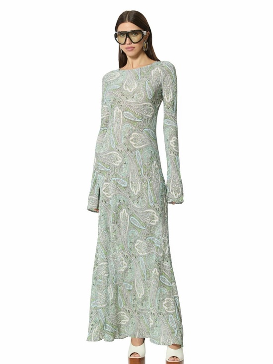 AFRM Dresses & Skirts - Afrm Jetta Paisley Maxi Dress in Mint Green